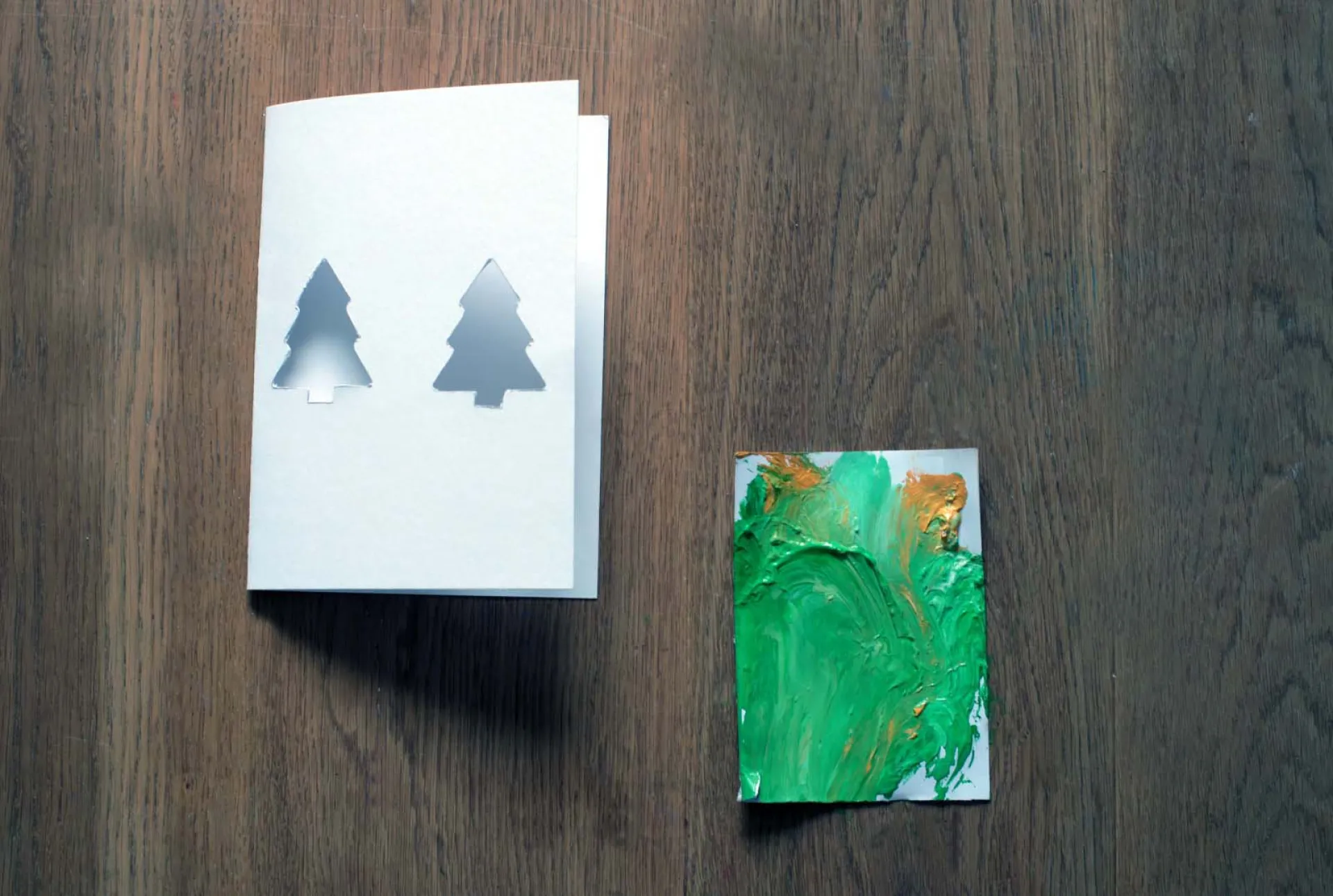 carte et peinture 