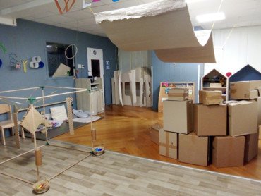Intérieur salle de vie crèche