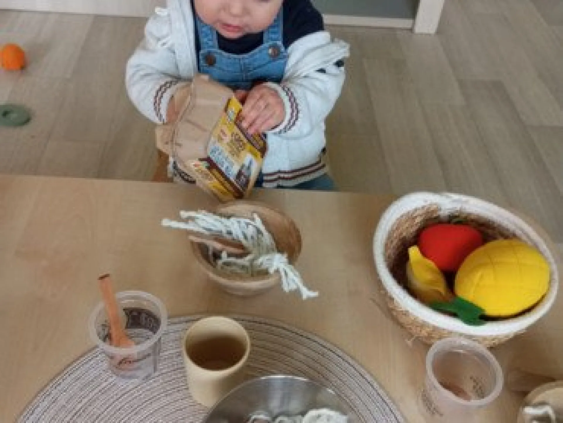Enfant dinette végétale 